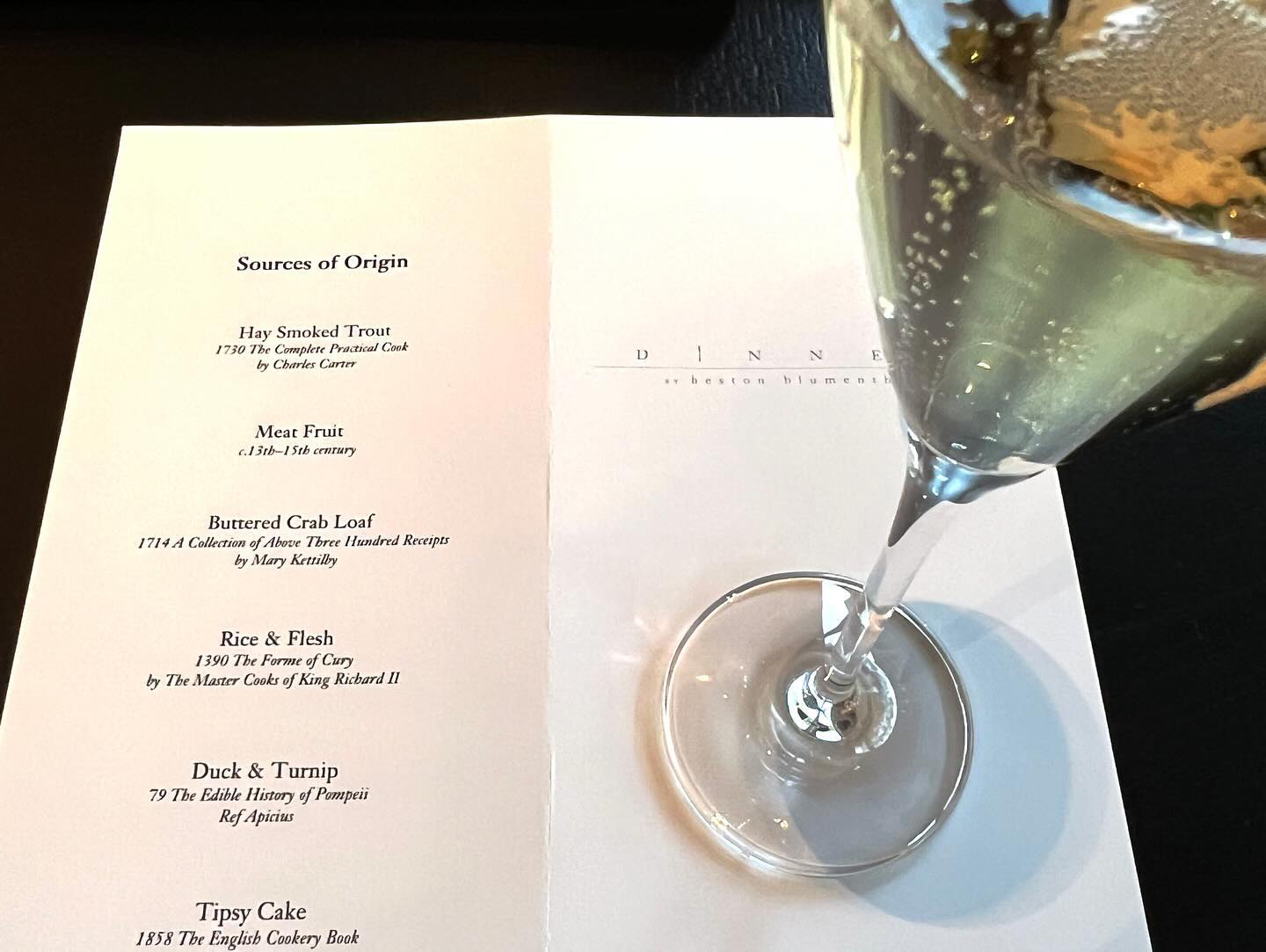 We had a great meal at Dinner by Heston Blumenthal in London. The restaurant is inside Mandarin Oriental Hotel, right ne